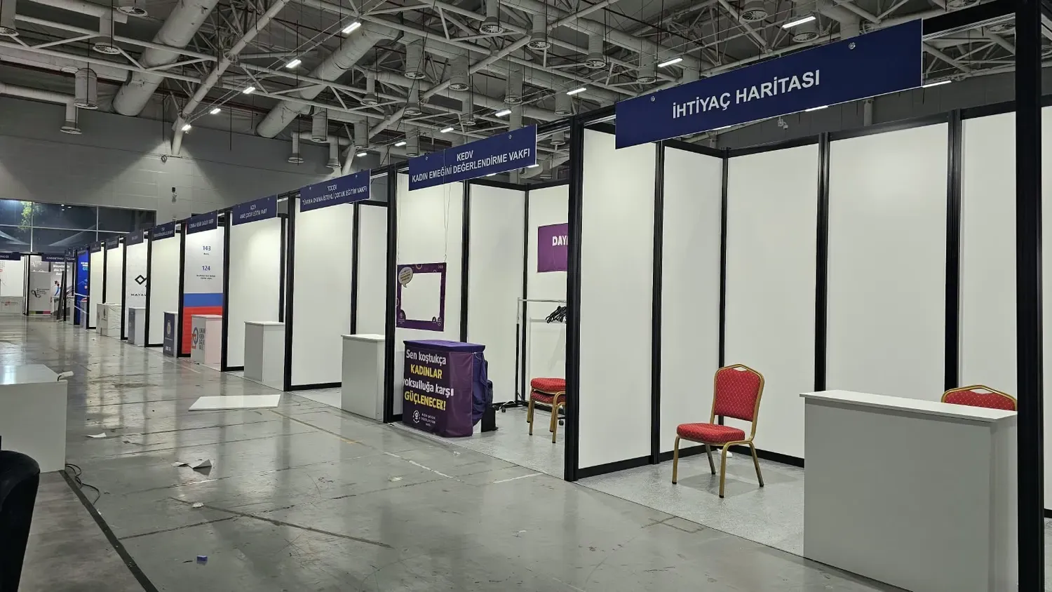 Paket sistemle hazırlanan İhtiyaç Haritası fuar standı